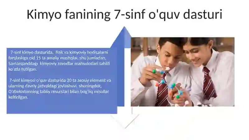 7 sinfda kimyo fanini oqitish metodikasi 4