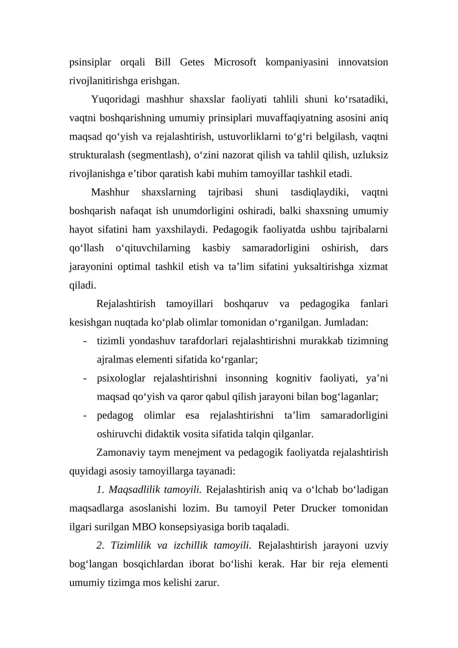 Shaxsiy Rivojlanish Mustaqil ish 4