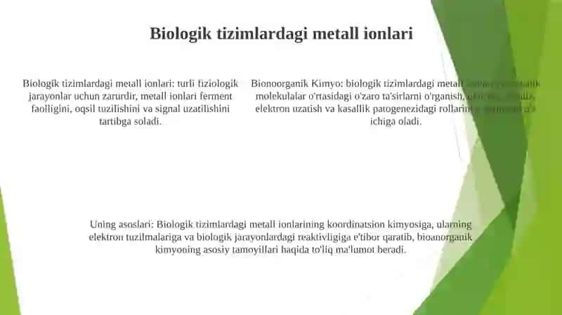 Bionoorganik Kimyo. Uning Asoslari 4