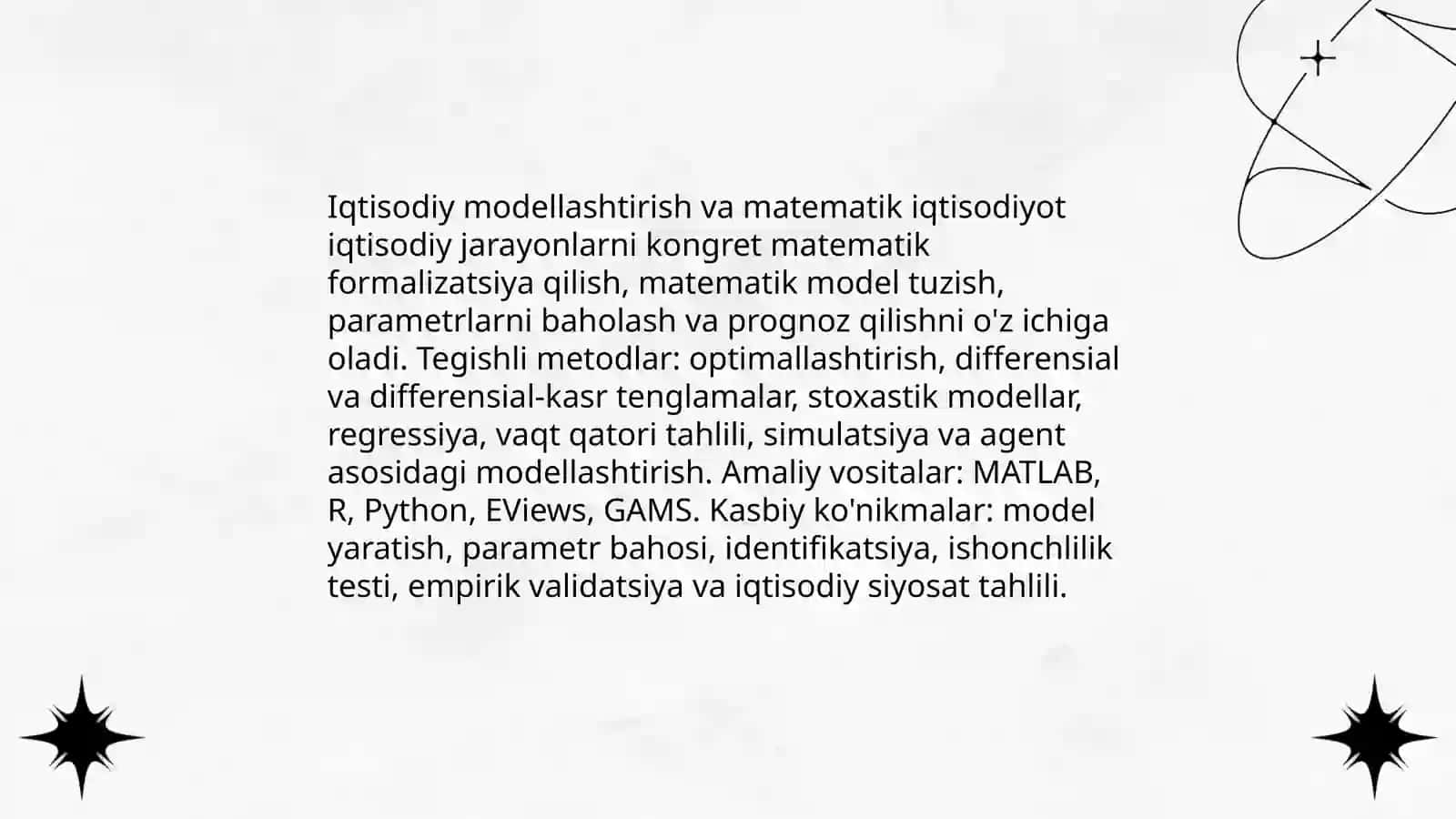 Iqtisodchi mutaxassisning kasbiy koʻnikmalari 4