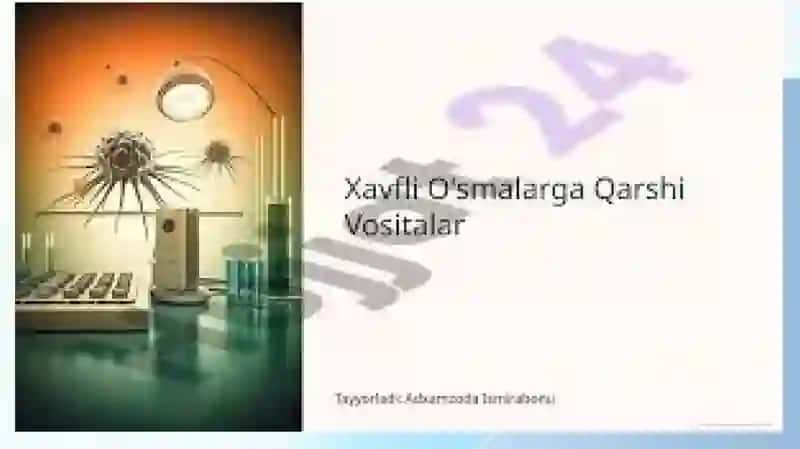 Xavfli o'smalarga qarshi dori vositalar 4