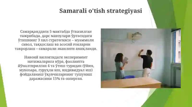 Dars o‘tish metodikasi 4