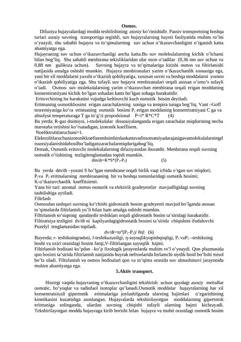 Hujayra transporti 4