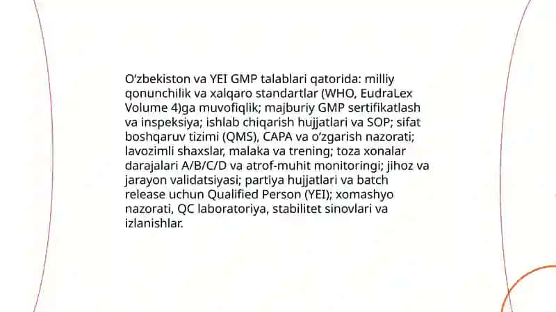 O’zbekiston va Evropa Ittifoqidagi farmatsevtika tizimi 4