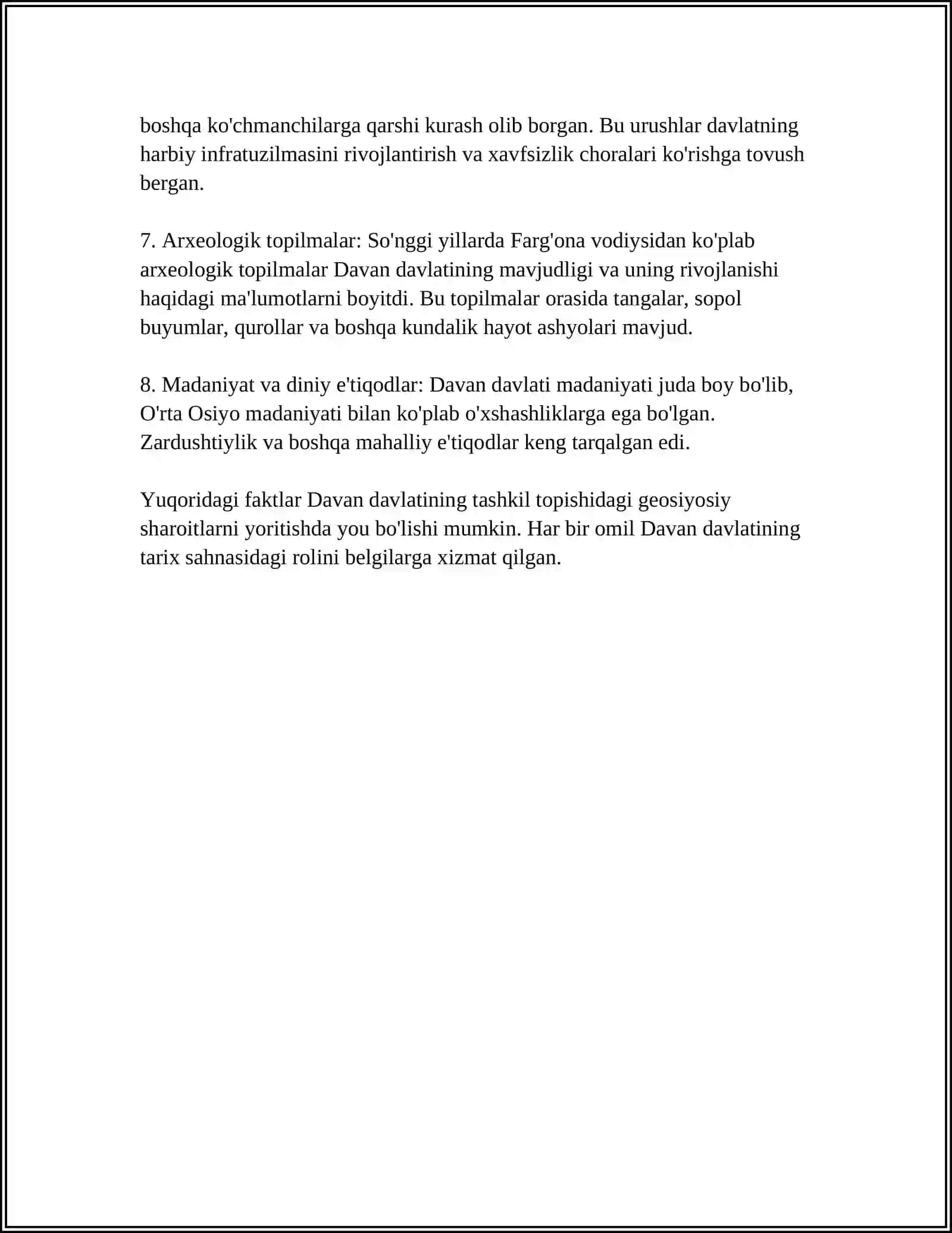 DAVAN DAVLATI VUJUDGA KELISHI VA YUKSALISHI 4