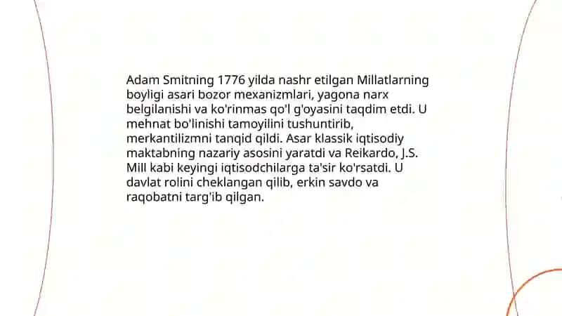 Klassik iqtisodiy maktabning rivojlanishi 4