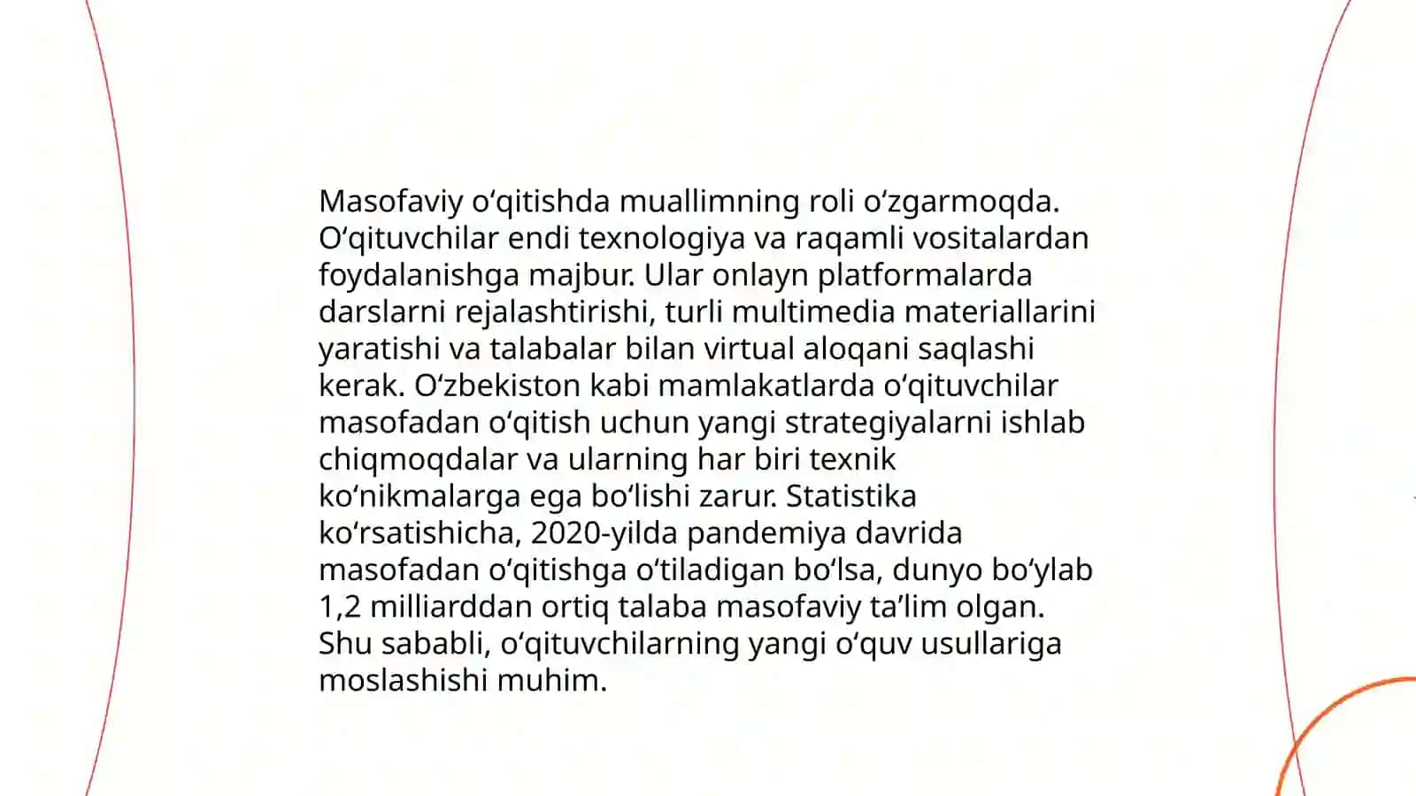 Masofaviy oʻqitishning dolzarbligi 4
