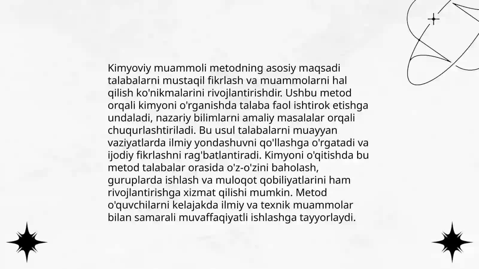 Kimyoni muammoli metod asosida òqitish 4