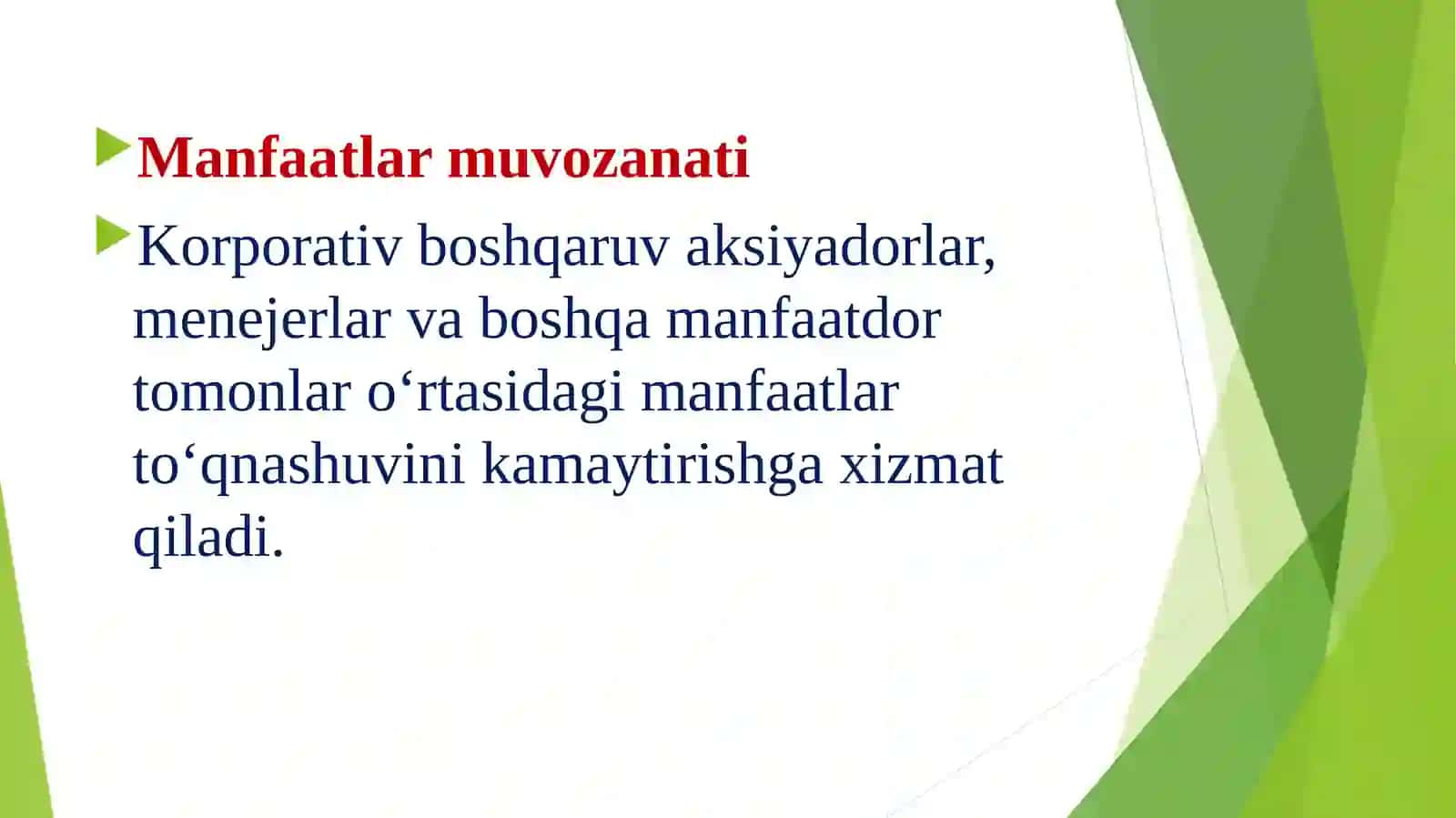 Korporativ boshqaruvning rivojlanishi 4