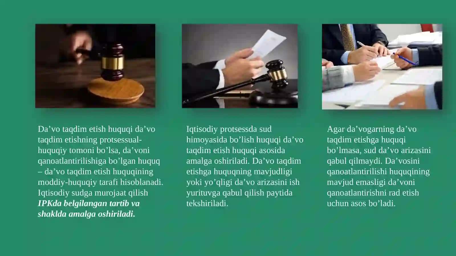 Iqtisodiy sud ishlarini qo’zg’atish tartibi 4
