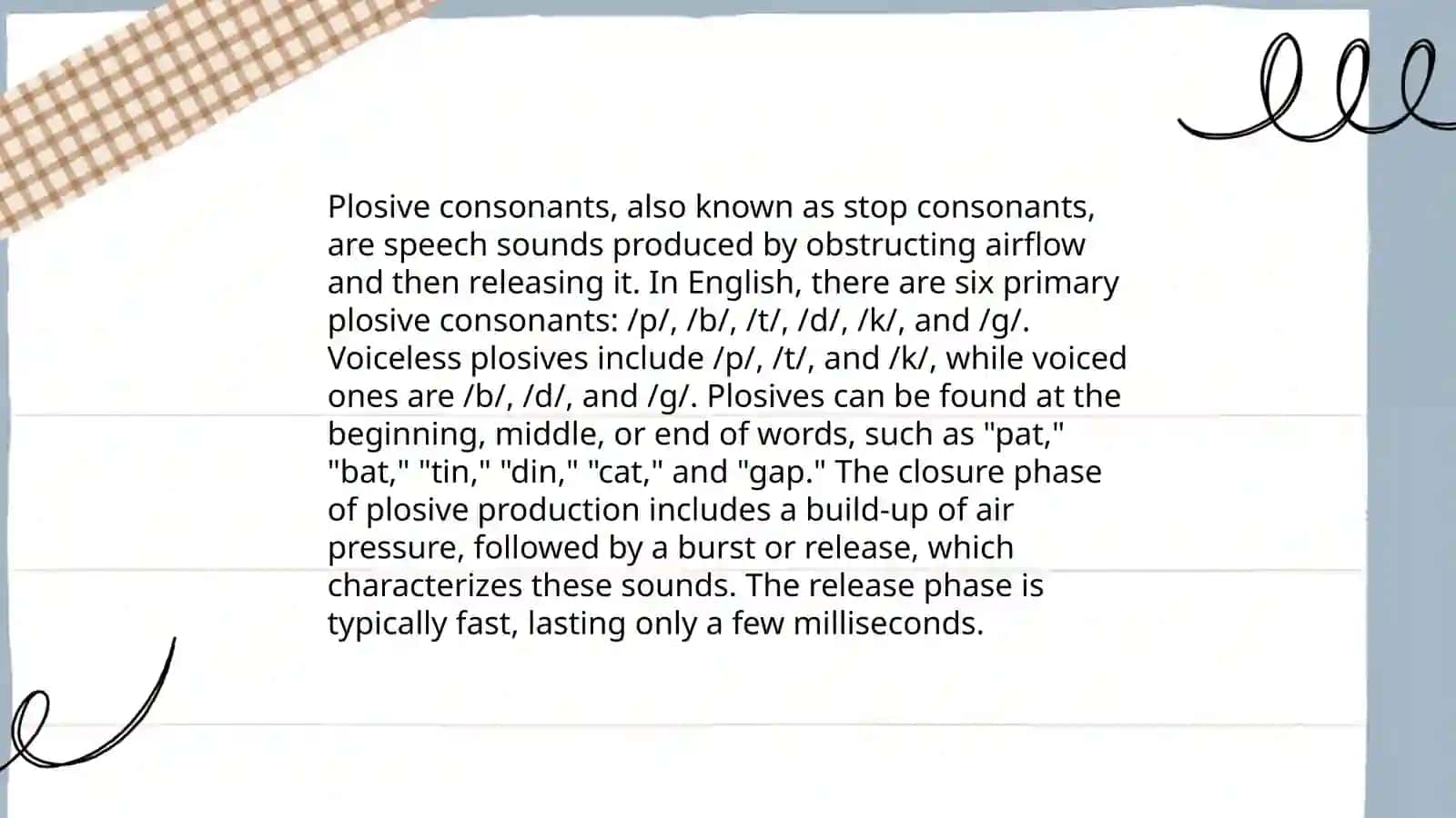 Voiced vs. voiceless consonants 4