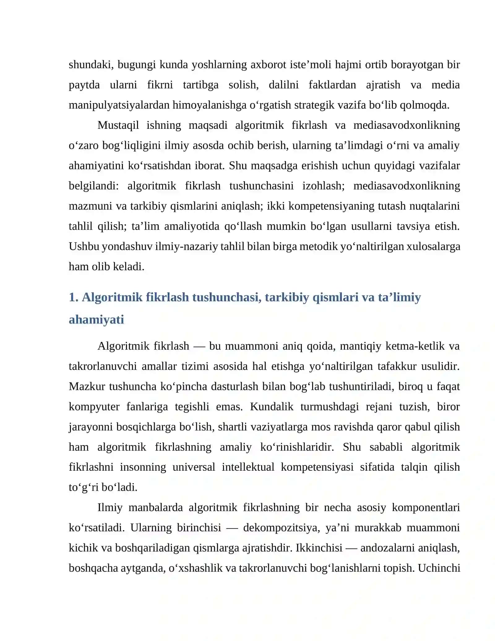 Amaliy matematika yo’nalishi 4