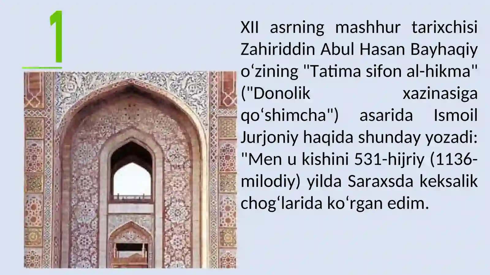 JURJONIY HAYOTI VA IJODI HAQIDA 4