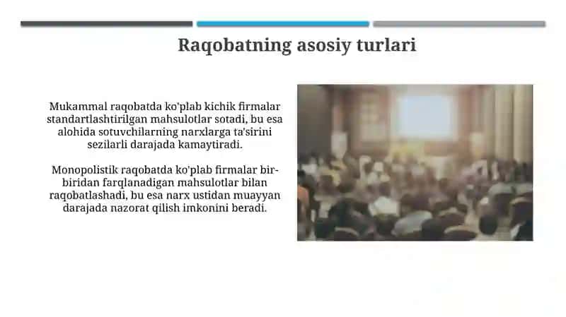 Raqobatning iqtisodiyotdagi roli 4