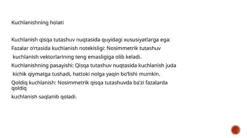 Nоsimmеtrik qisqa tutаshuv nuqtаsidа tоk vа kuchlаnish 4