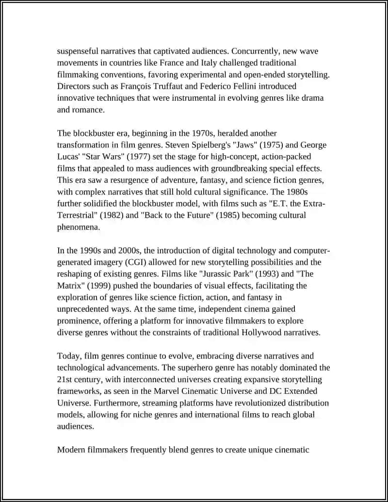 Evolution of Film Genres: From Silent Era to Modern Blockbusters 4