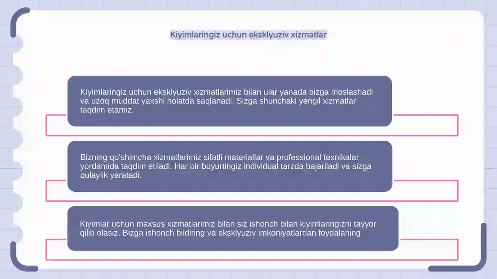 Qo'shimcha xizmatlar 4