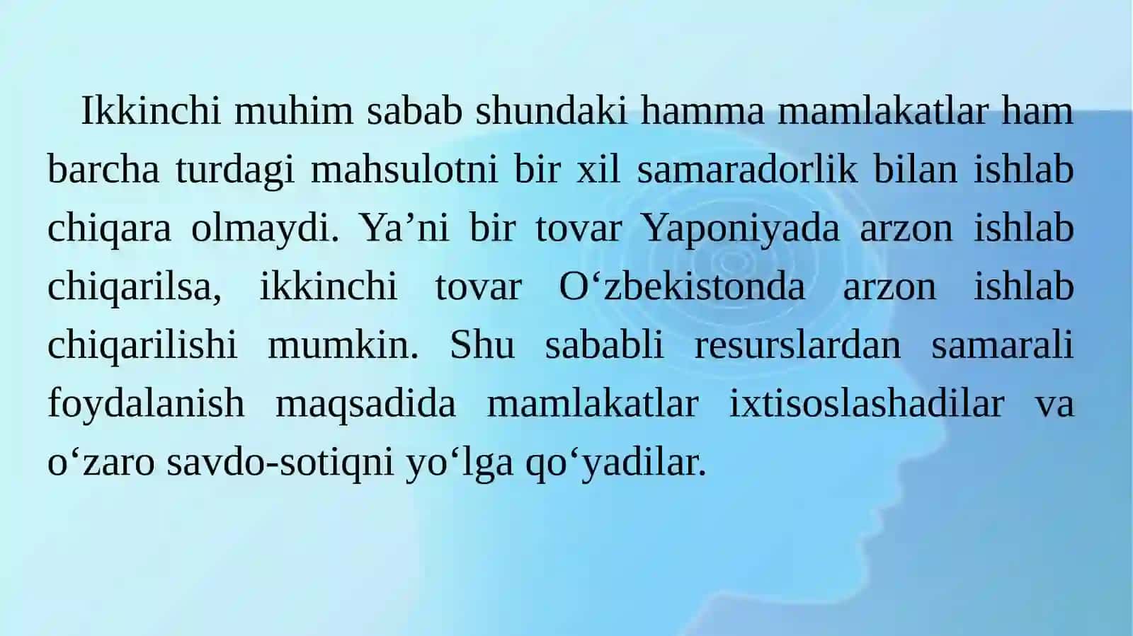 XALQARO SAVDO NAZARIYASI 4