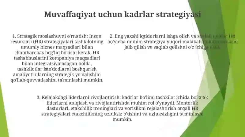 Raqobat Muhitida Inson Resurslarining OʻRni Va Ahamiyati 4
