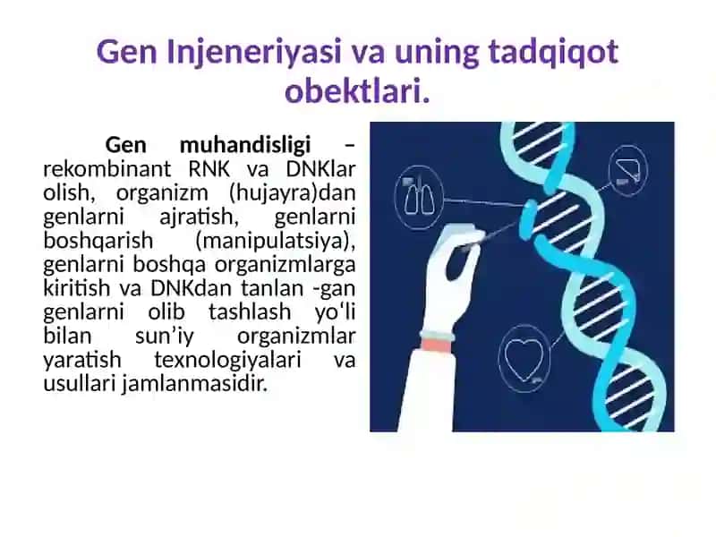 Geninjenerligining rivojlanishi 4