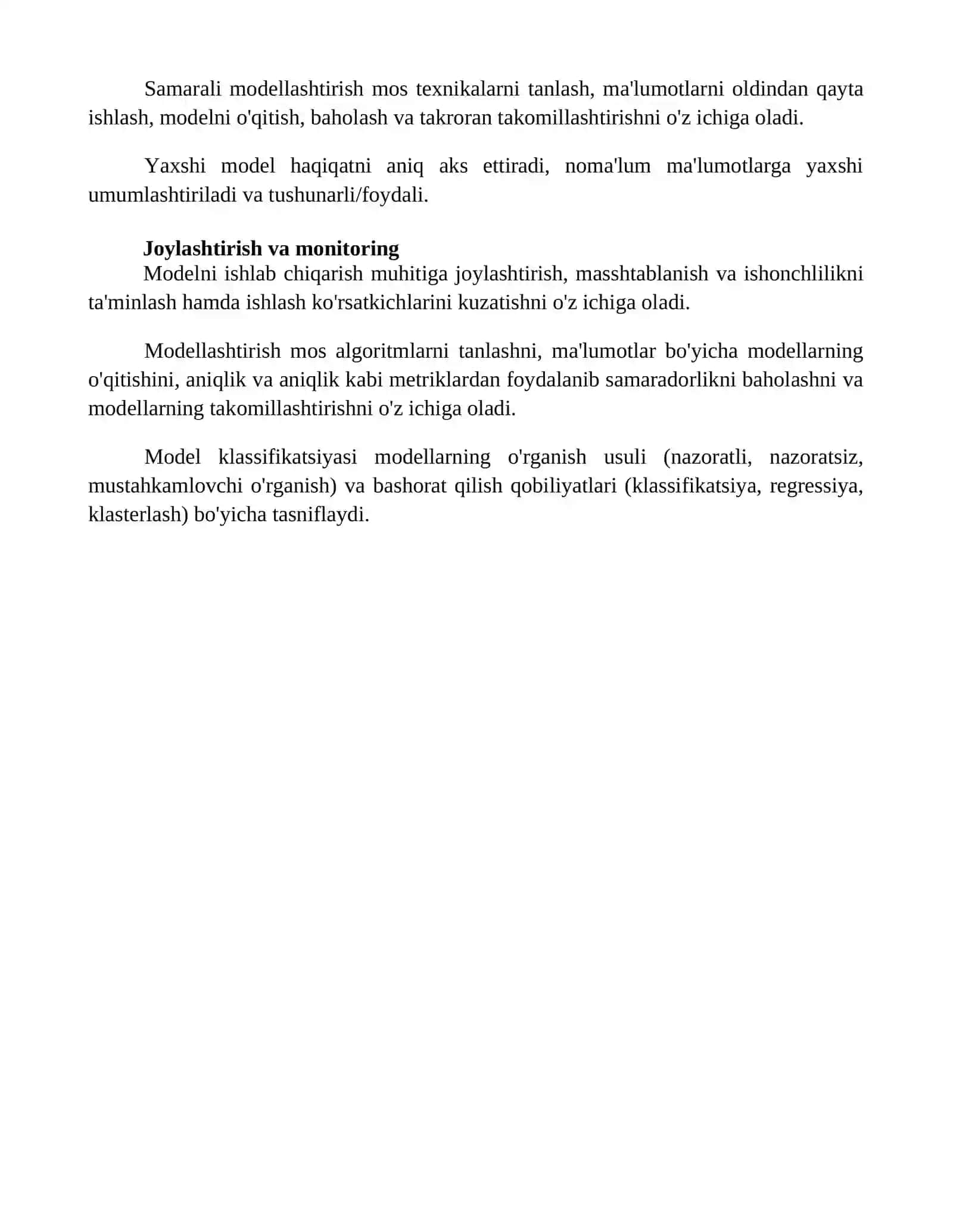 Modellar va modelllarning tasnifi 4
