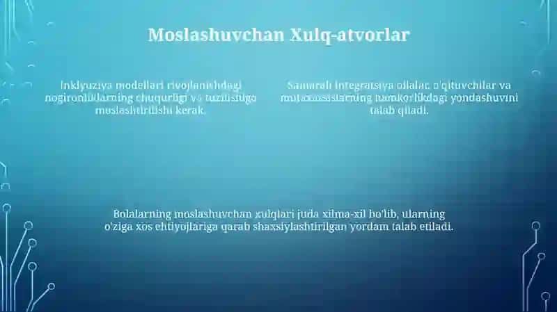 Inklyuziya Modellarini Tanlash 4