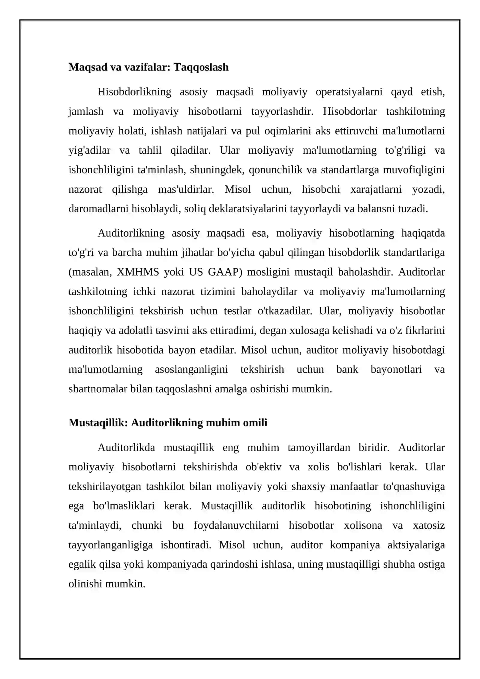 Auditorlik va hisobdorlik: asosiy farqlar 4