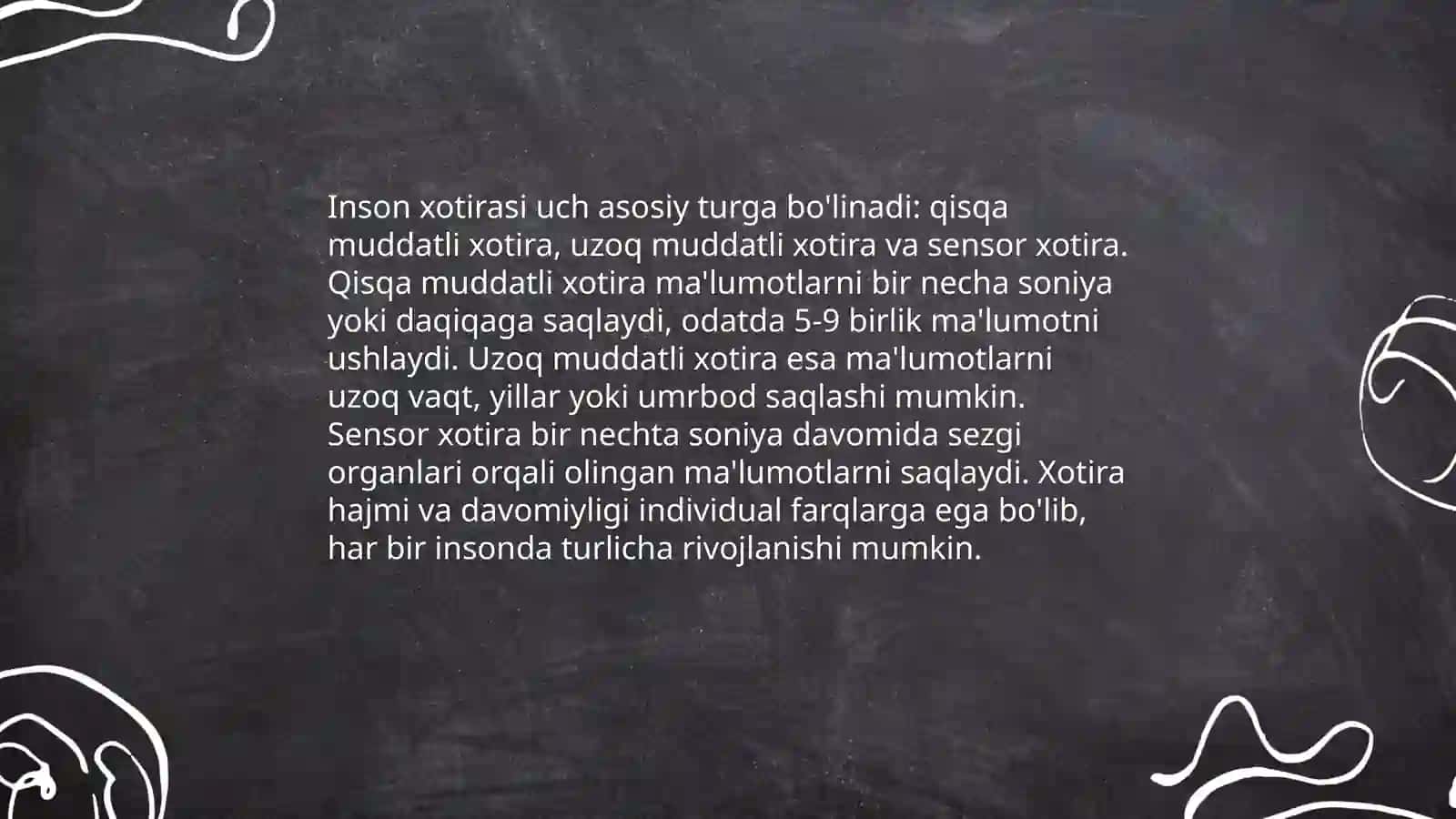 Inson xotirasi haqida 4