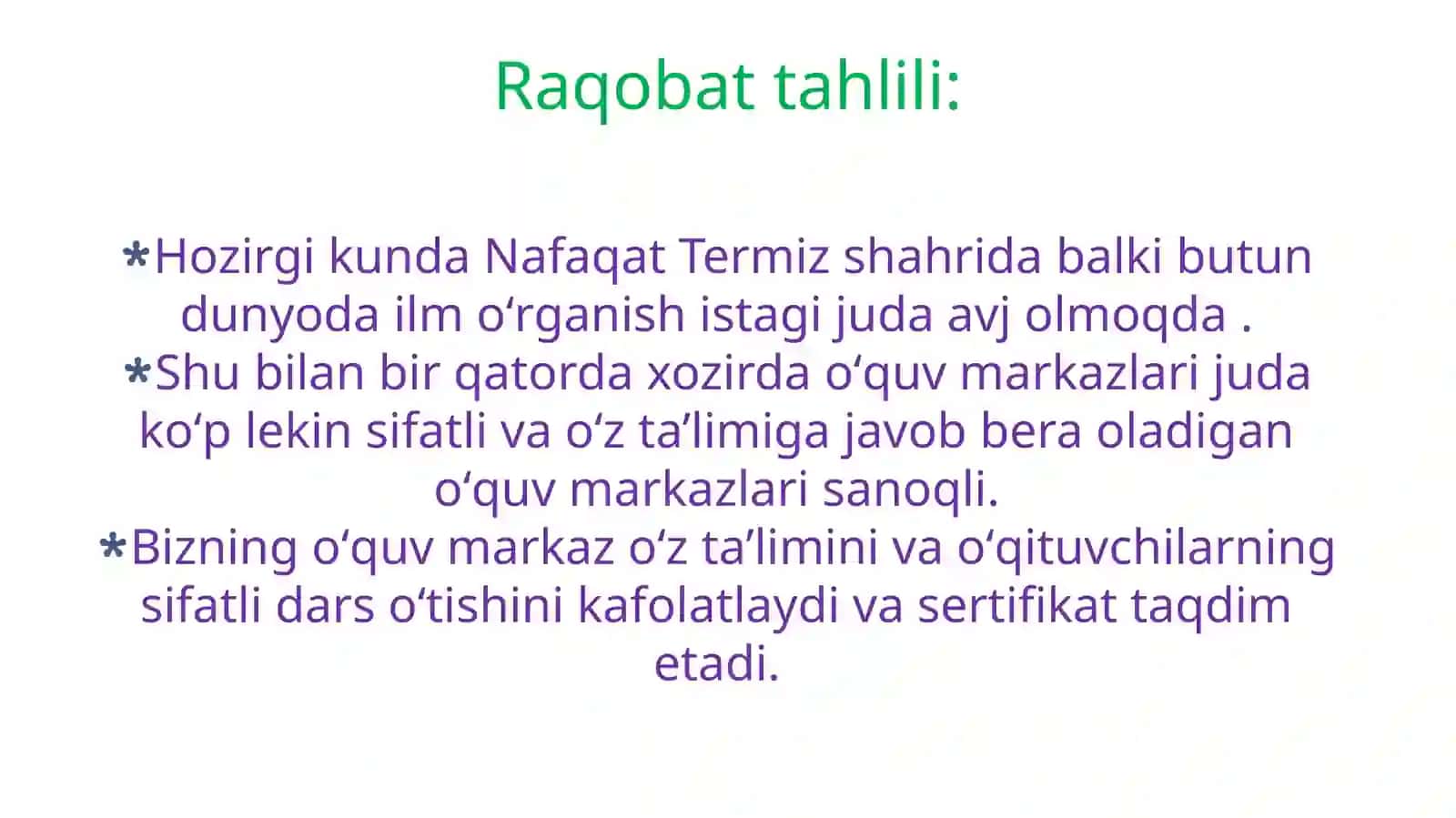 Yoshlar uchun yangi o'quv markazi 4
