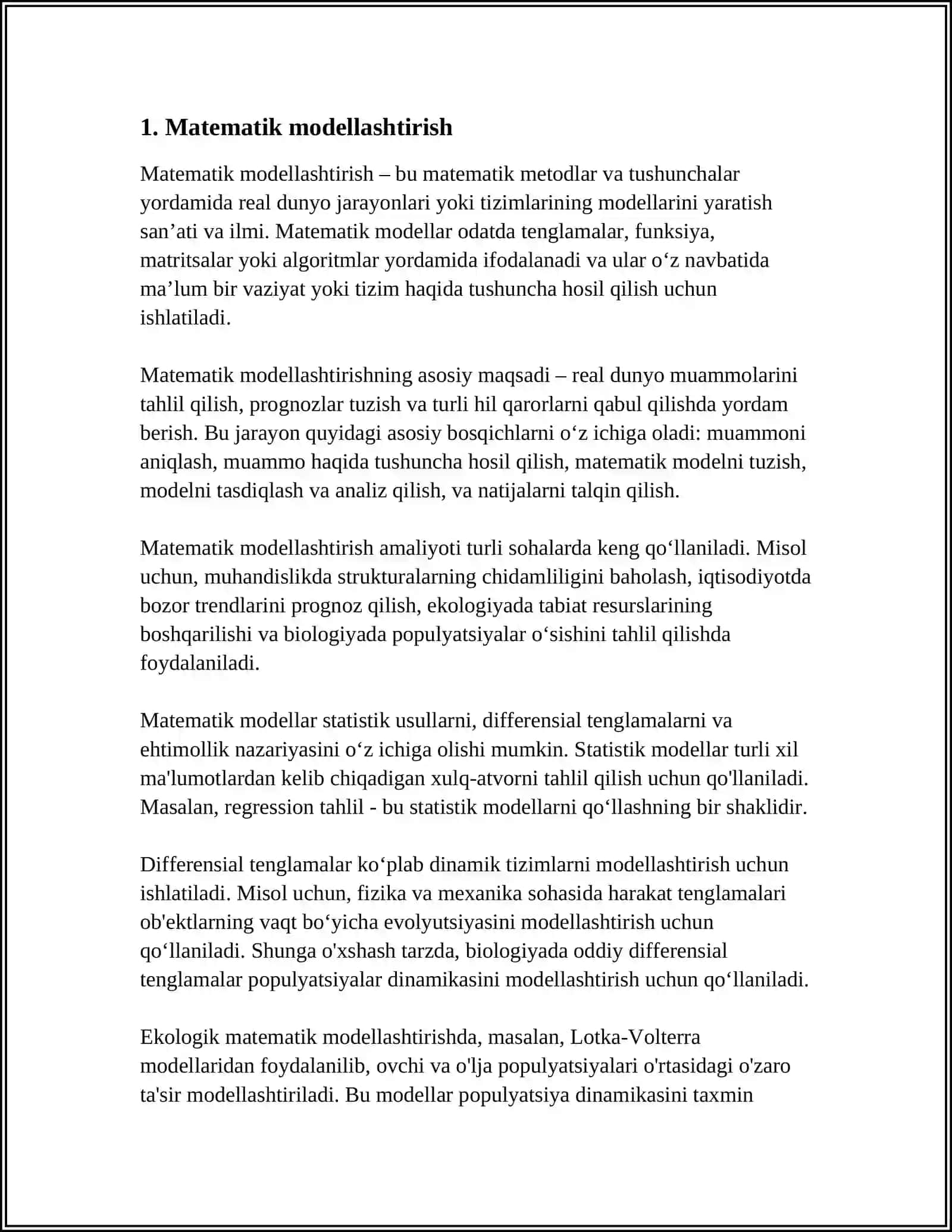 AMALIY MATEMATIKA REFERAT 4
