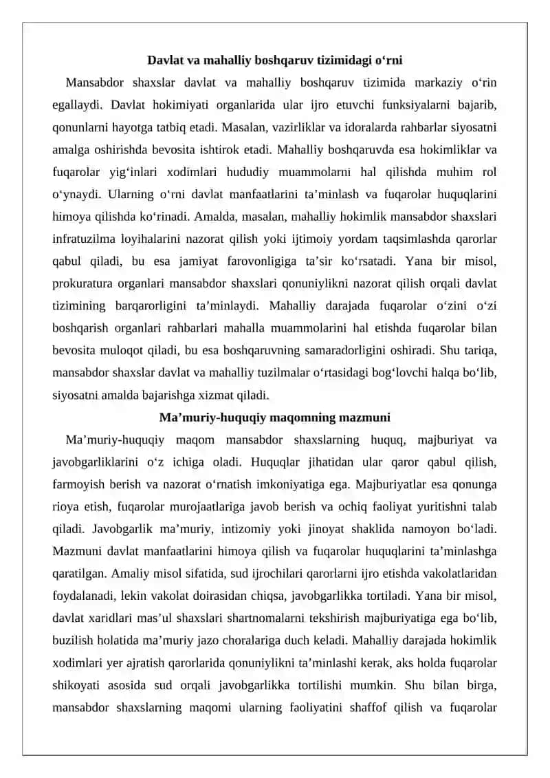 Mansabdor shaxslarning ma’muriy javobgarligi 4