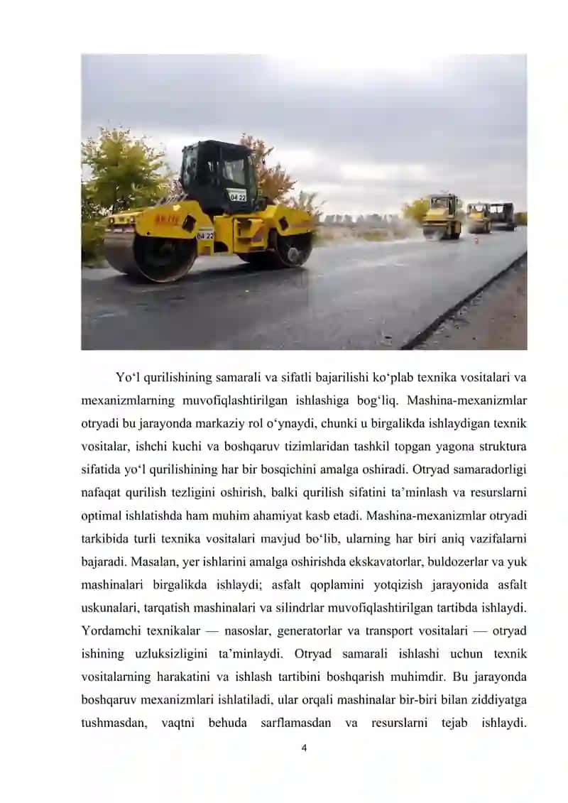 Mashina-mexanizmlar otryadi 4