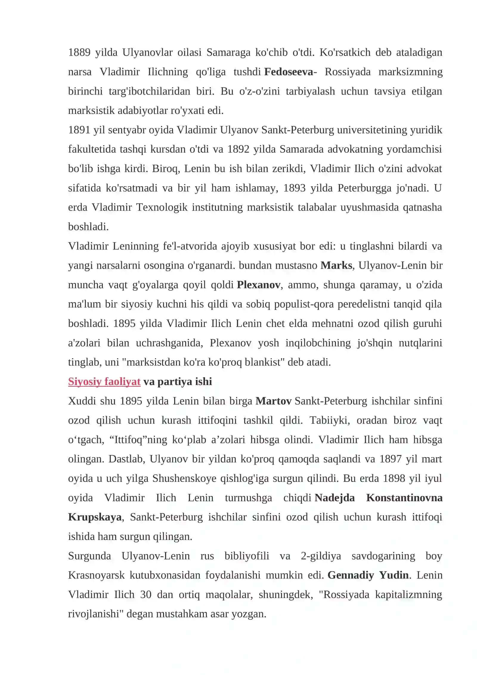 Lenin haqida ma’lumot 4