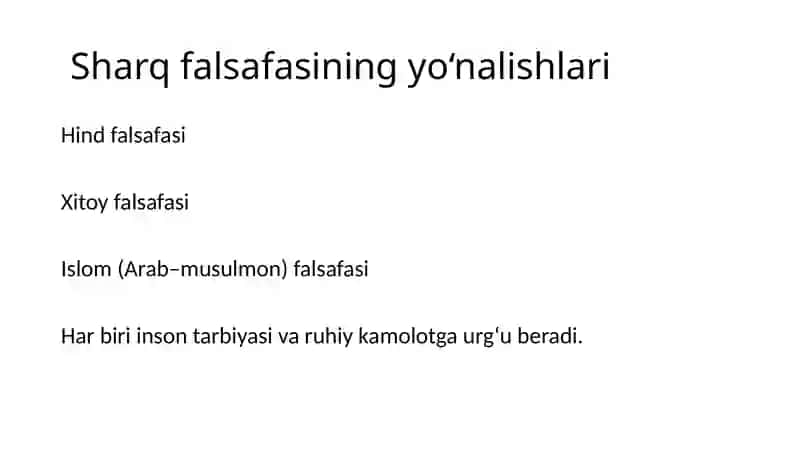 G‘arb va Sharq Falsafasi 4