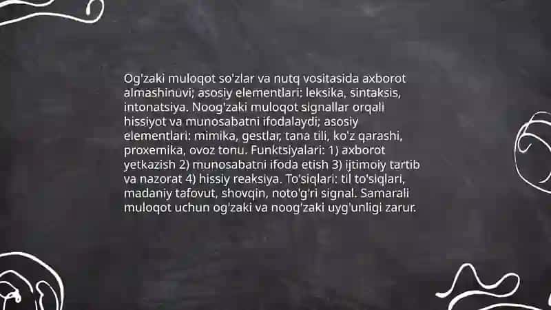 Muloqot va shaxslararo munosabatlar psixologiyasi 4