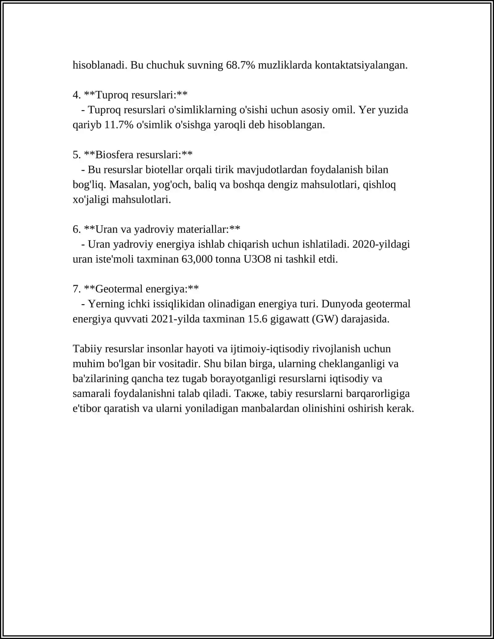 TABIIY RESURSLAR KLASSFIKATSIYASI 4