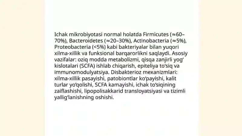 Disbakteriozning zamonaviy diagnostikasi 4