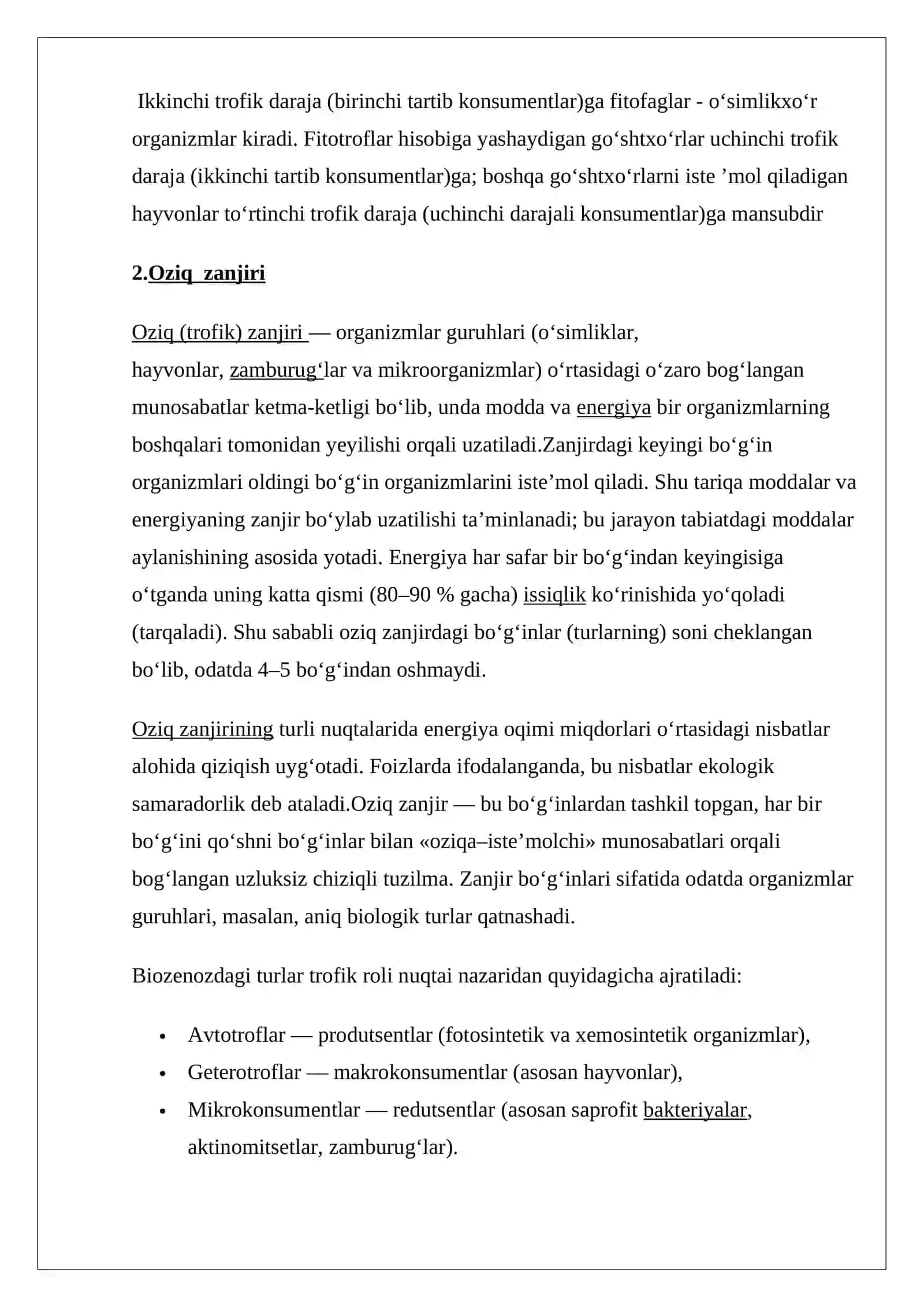 Oziq zanjiri va oziq tarmog‘i 4