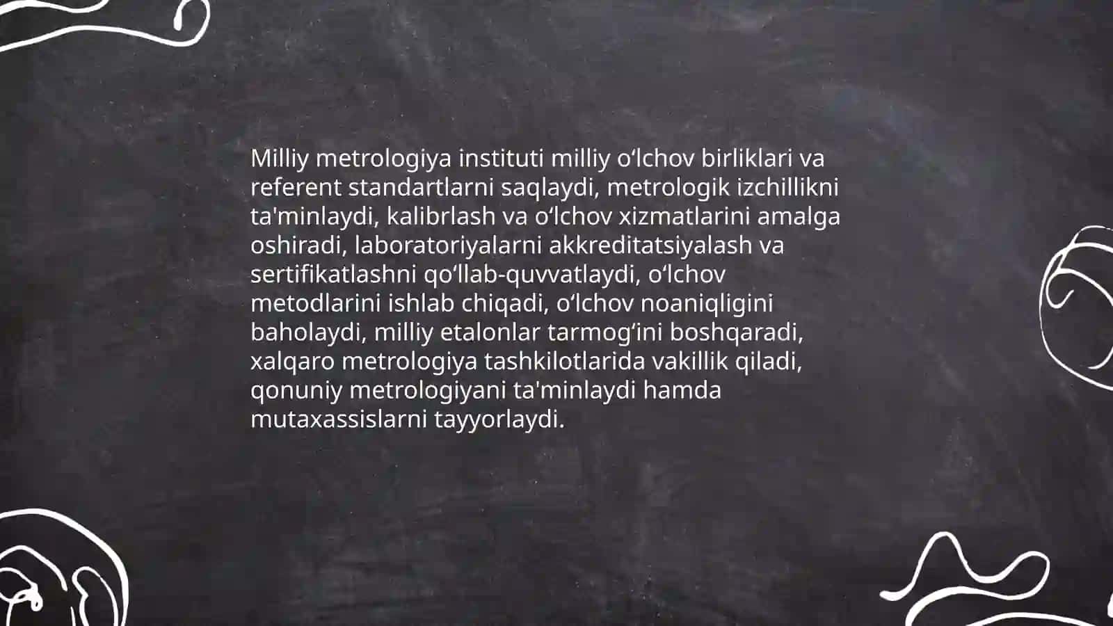 Oʻlchamlar birligini ta'minlash davlat tizimi 4