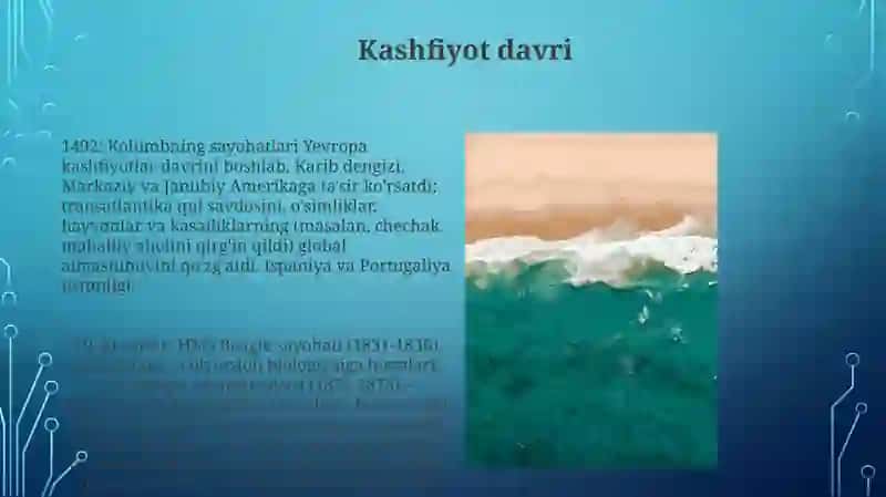 Dunyo okeanining o'rganilish tarixi 4