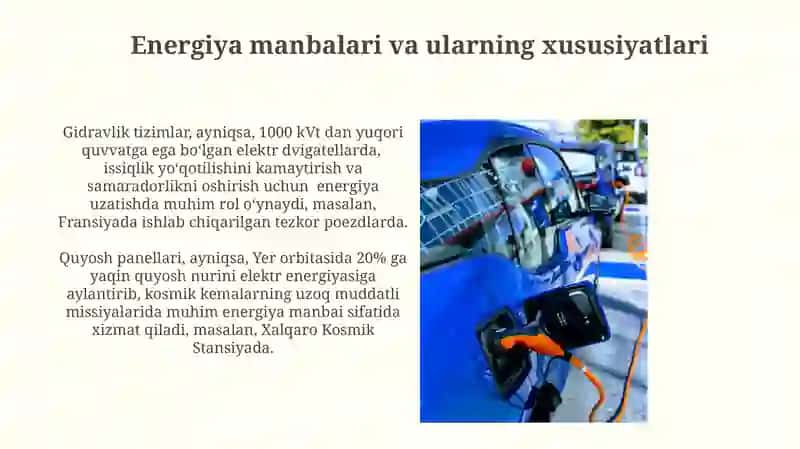 Elektr yuritma energiyasi 4