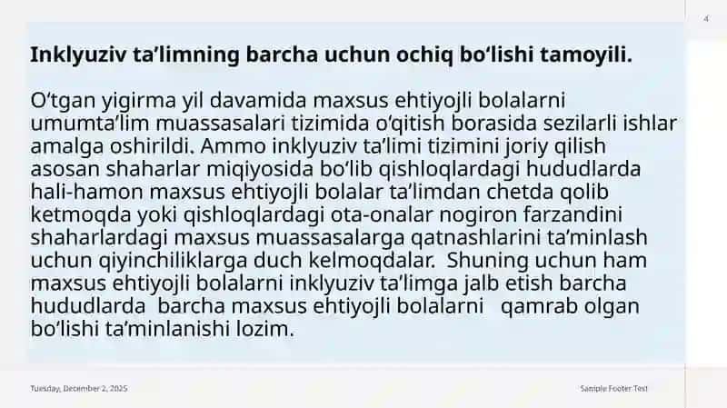 Inklyuziv ta’limning ta’moyillari 4