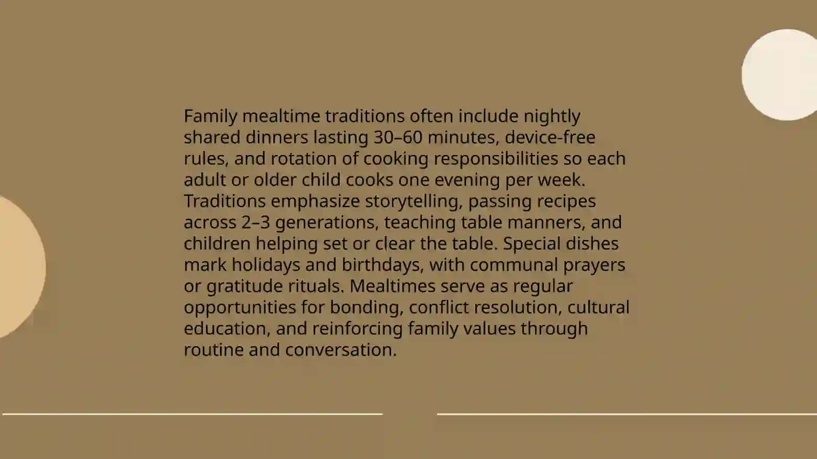 Family values and traditions 4