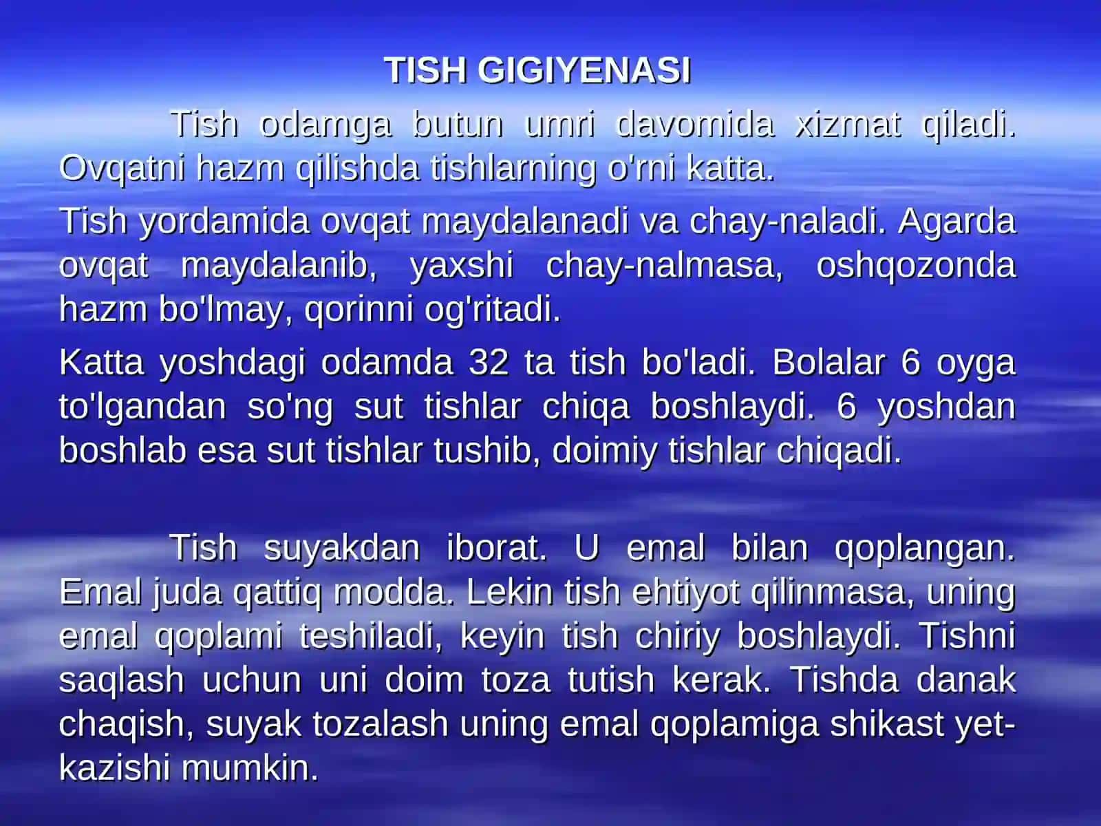 TISH GIGIYENASI 4