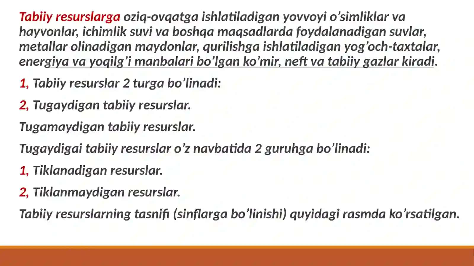 Tabiiy resurslardan oqilona foydalanish 4