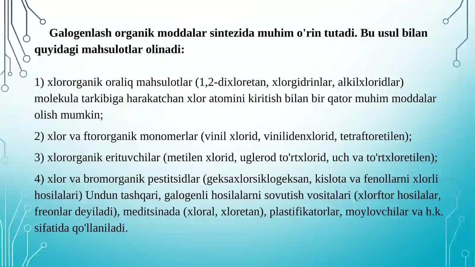 DORI TURLARI TEXNOLOGIYASI 4