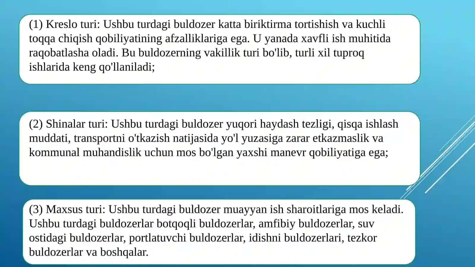 Bir kovushli ekskovatorni, buldozer va yuklovchimashinalar 4