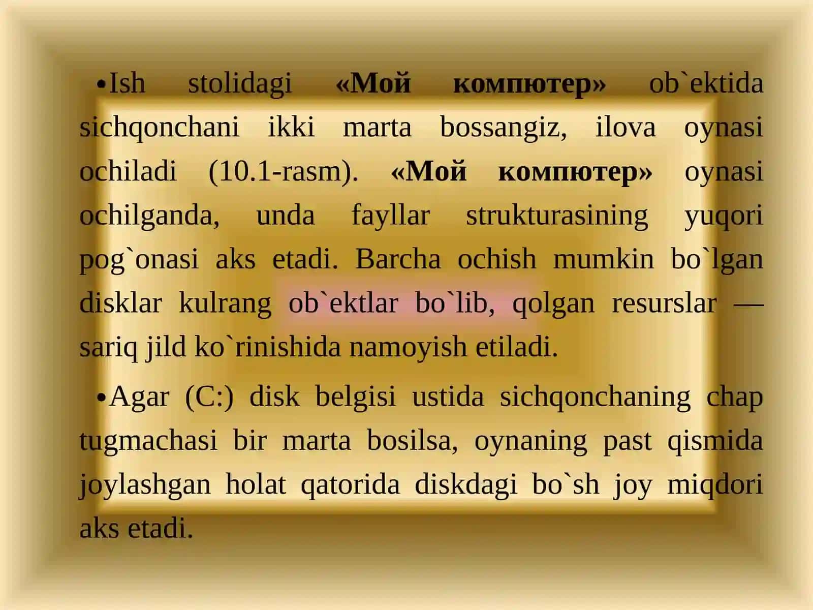 Fayl va Papkalar bilan ishlash 4