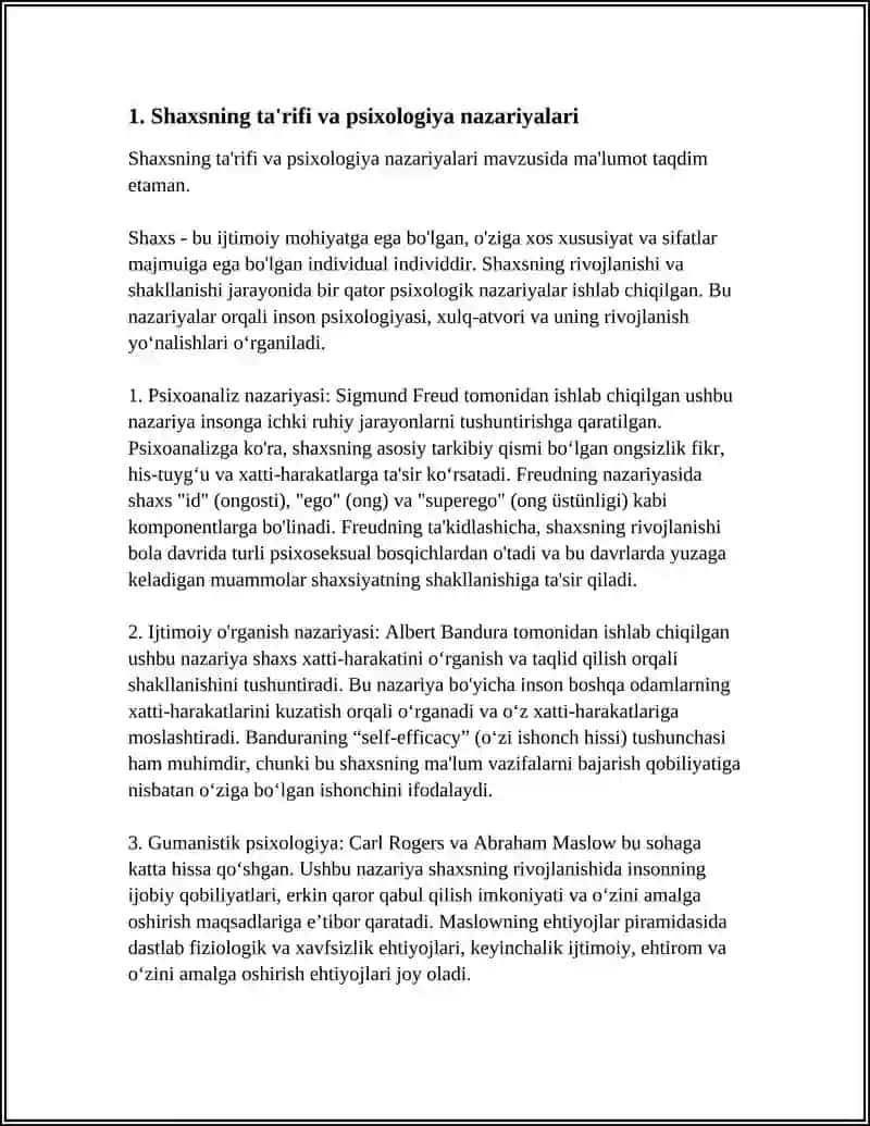 PSIHALOGIYA YUNALISHI REFERAT 4
