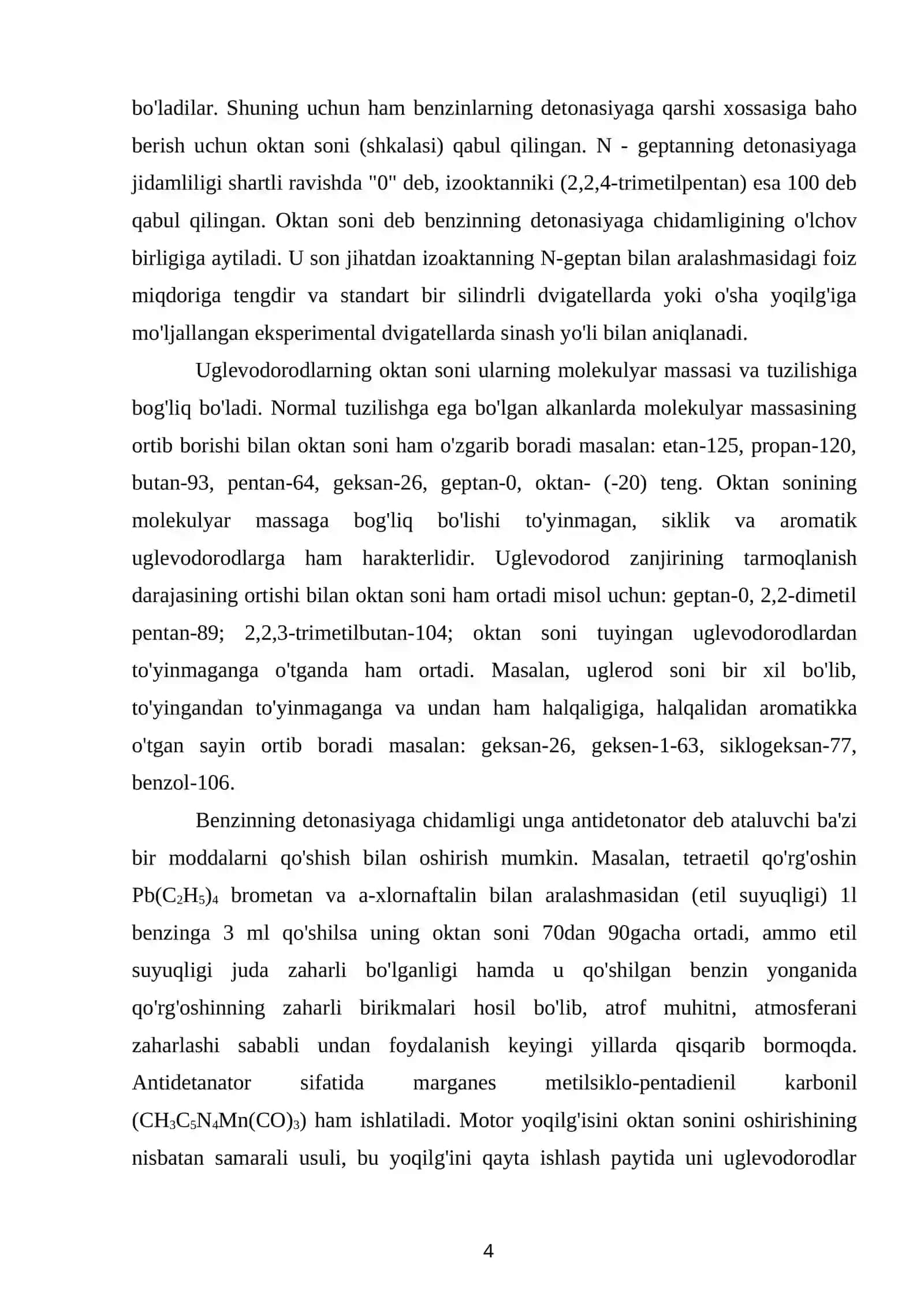 PAST OKTANLI BENZINNI RIFORMING QILISH JARAYONI 4